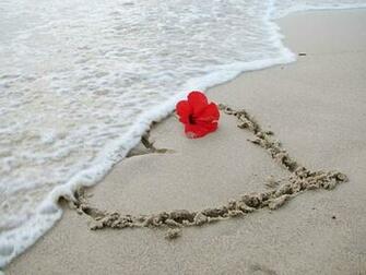 Wallpaper Valentine S Beach Love