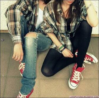 Couple Cool Girlfriend Boyfriend Fashion Gang Emo Girl Boy