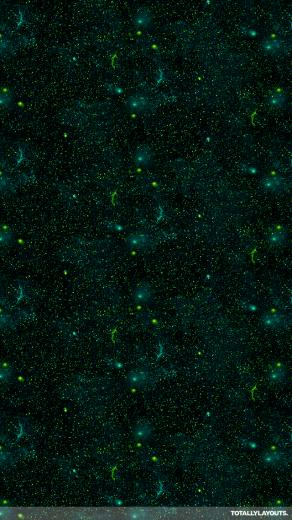To Install This Teal And Yellow Glowing Night Sky Android Wallpaper