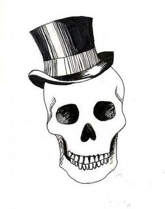Skull Top Hat By Rachhhh566