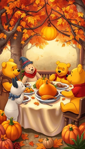 Winnie The Pooh Thanksgiving Wallpaper