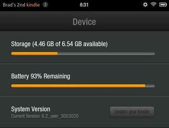 Kindle Fire Update Version