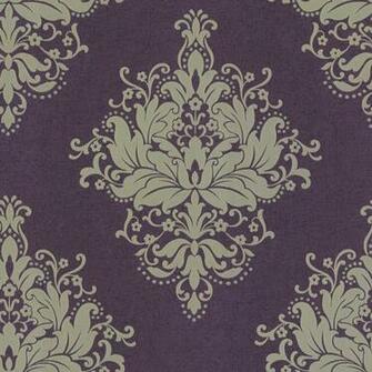 Allen Roth Purple Strippable Non Woven Prepasted Classic Wallpaper