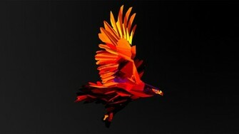 Bird Abstract Psychedelic Wallpaper Background
