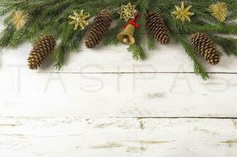 Christmas Background Wooden Jingle Bell