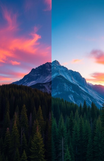 Vertical Dual Monitor Wallpaper