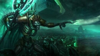 Warhammer 40k Necrons Army Warrior Sci Fi Armor Robots Weapons