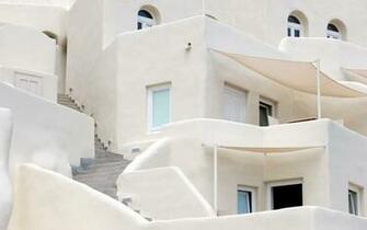 Santorini Wallpaper Stock Photos