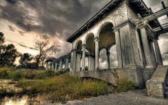 HDr Greek Architecture Desktop Wallpaper