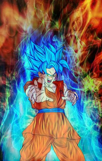 Goku God Ki Super Saiyan By Nassif9000