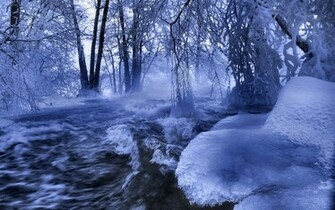 Winter Scene Wallpaper Grasscloth