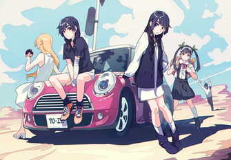 Hachikuji Mayoi Oshino Shinobu Anime Girls Kanbaru