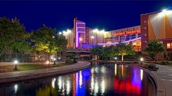 San Antonio Texas River Building Reflection Wallpaper