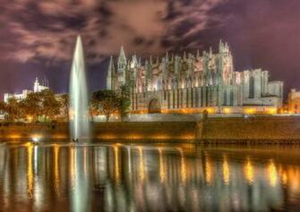 Wallpaper Spain Cathedral Santa Maria La Seou Majorca Palma De
