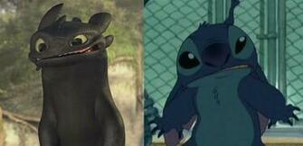 Toothless Vs Stitch Graphics Code Comments