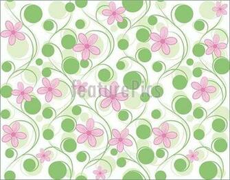 Pink Vector Seamless Flower Background Pattern Floral Fabric Vintage