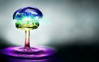 Nuclear Explosions Colors Wallpaper High Resolution