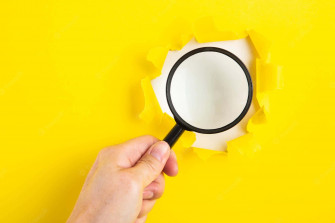 Magnifying Glass Yellow Photography Wallpaper
