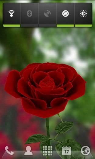 3d Rose Live Wallpaper Screenshot