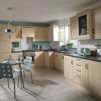 Wickes Kitchens Grasscloth Wallpaper