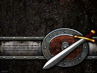 Shield And Sword Wallpaper