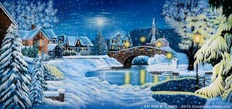 Christmas Village 4b Backdrop Code Ch 008b Theme