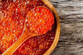 Photo Caviar Food Spoon Seafoods