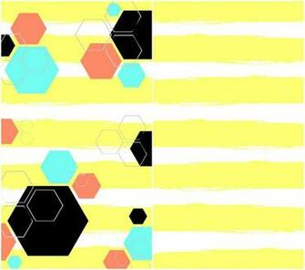 Yellow Hexagon Phone Wallpaper