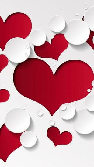 Heart Shape Pattern iPhone Wallpaper