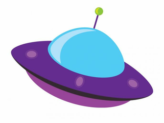 Cartoon Alien Flying Saucer Png Element Space Ship