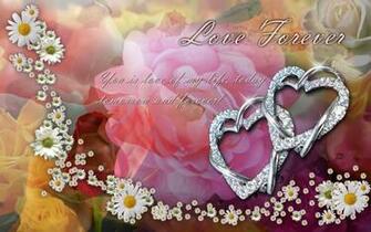 Forever Love Valentines Background Wallpaper