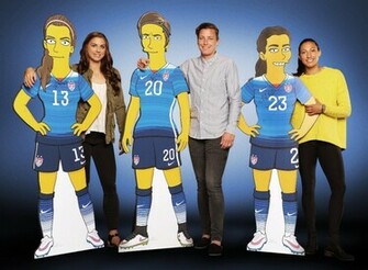 Alex Morgan Abby Wambach And Christen Press Got Simpsonized