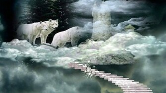 Fantasy Wolf Wolves Wallpaper