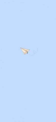 Paper Plane Wallpaper Blue Cute Simple Design Sky Airplane