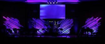 Chloroplast Strips On Frame Church Stage Design