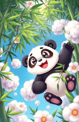 Cute Anime Panda Wallpaper