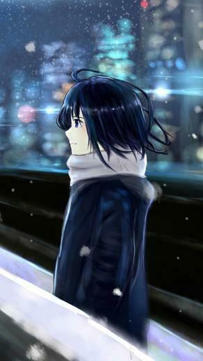 Sad Anime iPhone Wallpaper Image