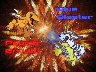 Agumon Vs Gabumon Wallpaper Desktop Background