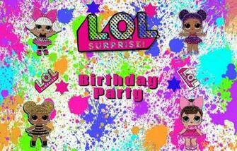 Lol Surprise Dolls Photography Backdrop Kids BirtHDay Party Vinyl
