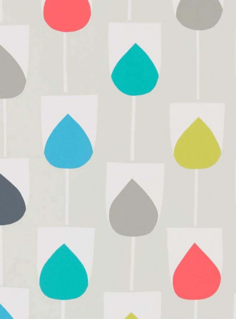 Colorful Drops Pattern Wallpaper