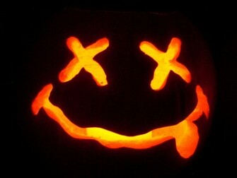 Nirvana Smiley Face Wallpaper Halloween Pumpkin