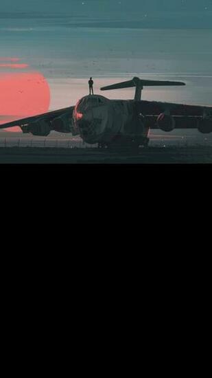 Mnml Plane Android Wallpaper