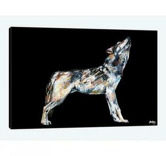 East Urban Home Mishka Black Background Graphic Art Print On