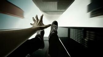 Emotion Scared Frightened Suicide Sky Buildings Fall People Wallpaper