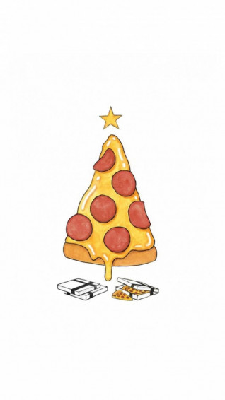 Simple Cute Christmas iPhone Wallpaper