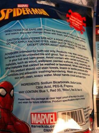 New Marvel Spider Man Color Twist Bath Bomb Lot Of Berry Scented