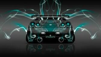 Skyline Gtr R34 Anime Aerography Smoke Car Nissan