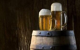 Wallpaper Beer Barrel Circles Foam