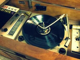 Vintage Record Player Wallpaper Console Working