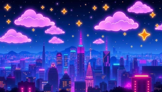 Aesthetic Cute Neon Wallpaper